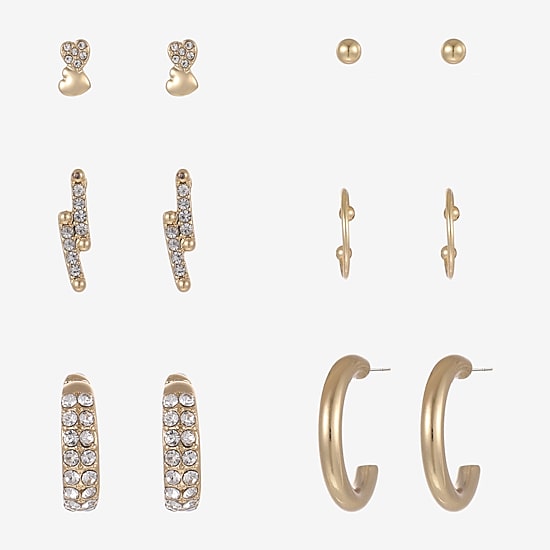 Forever 21 Womens 6 Pair Earring Set