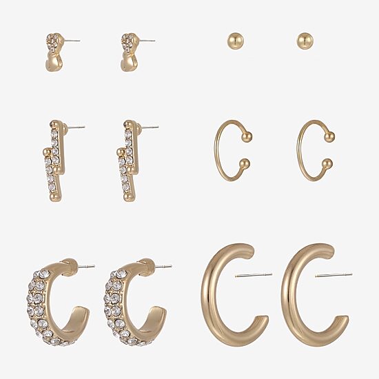 Forever 21 Womens 6 Pair Earring Set