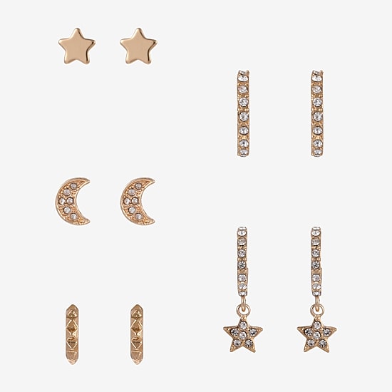 Forever 21 Womens 5 Pair Earring Set
