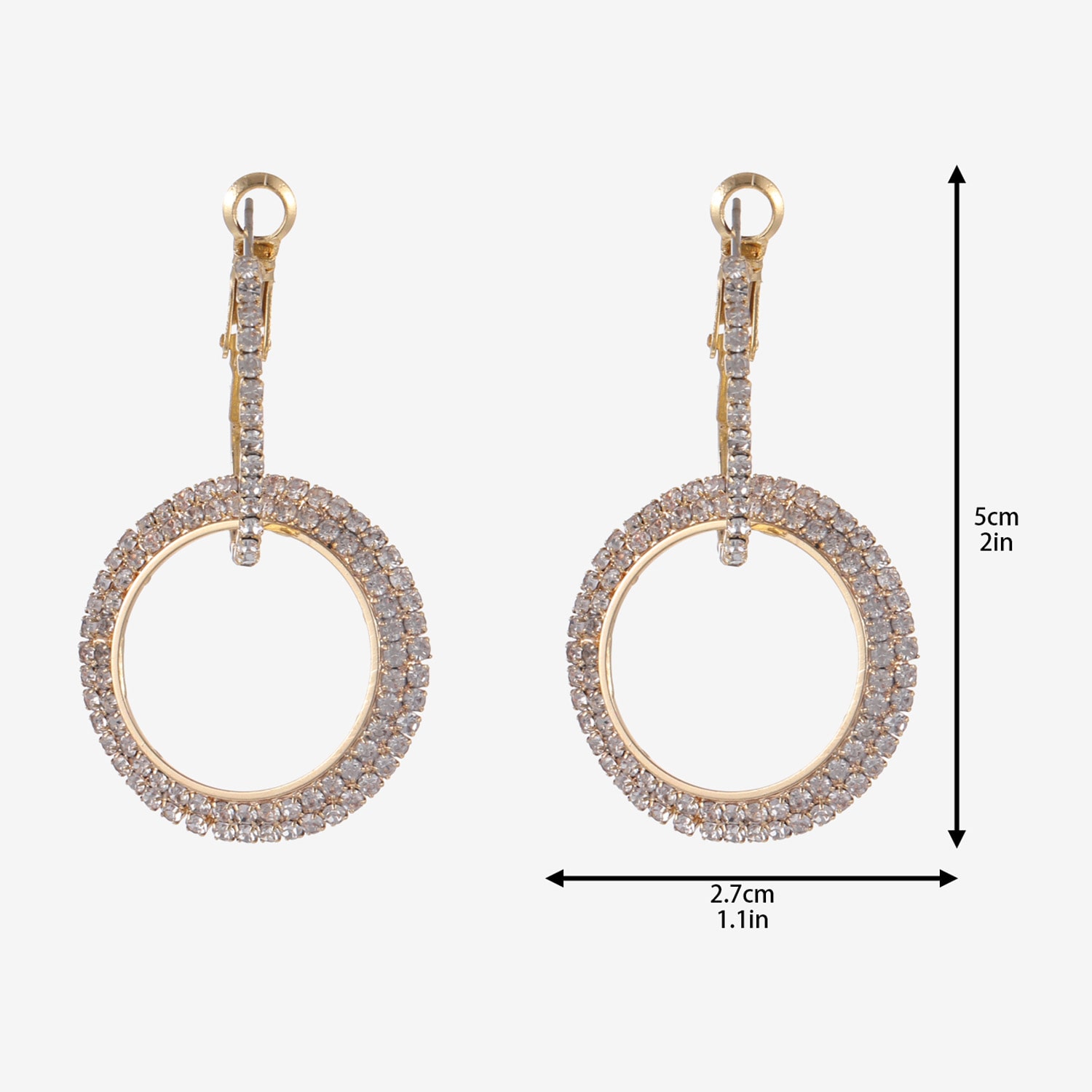 Forever 21 Womens 50mm Round Single Earring