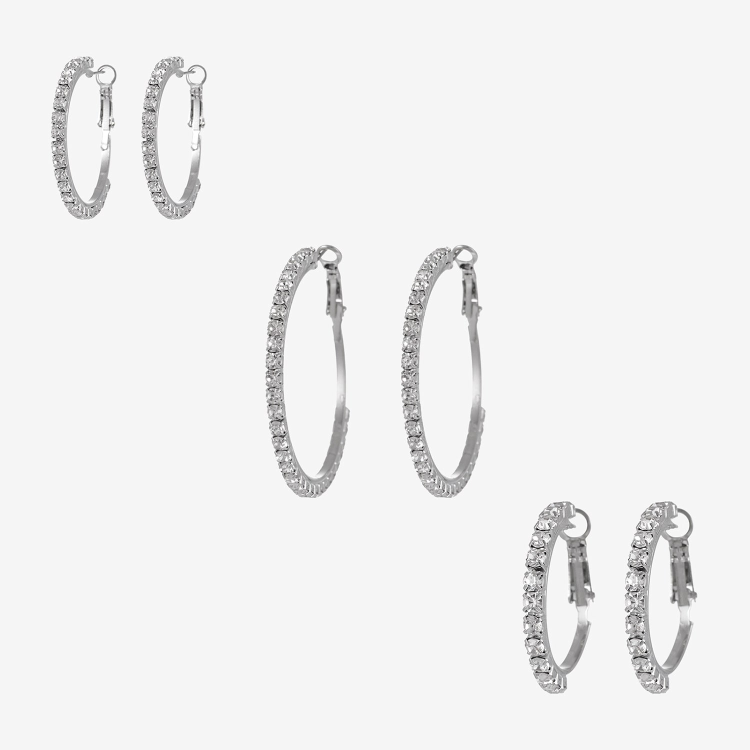 Forever 21 Womens Round 3 Pair Earring Set
