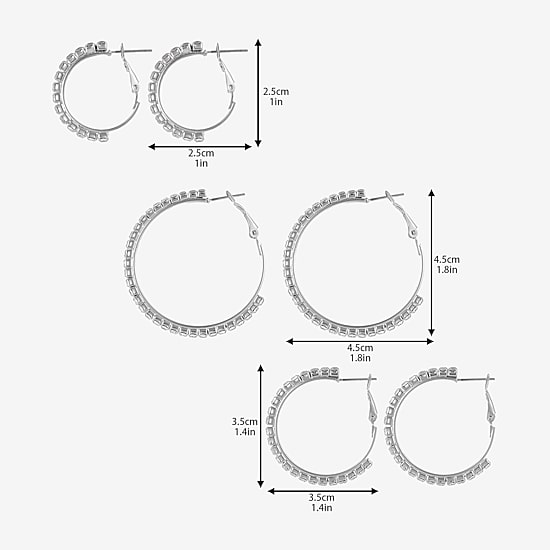 Forever 21 Womens Round 3 Pair Earring Set