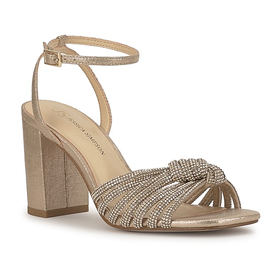 JS Jessica Simpson Sennsol Womens Round Open Toe Block Heel Pumps