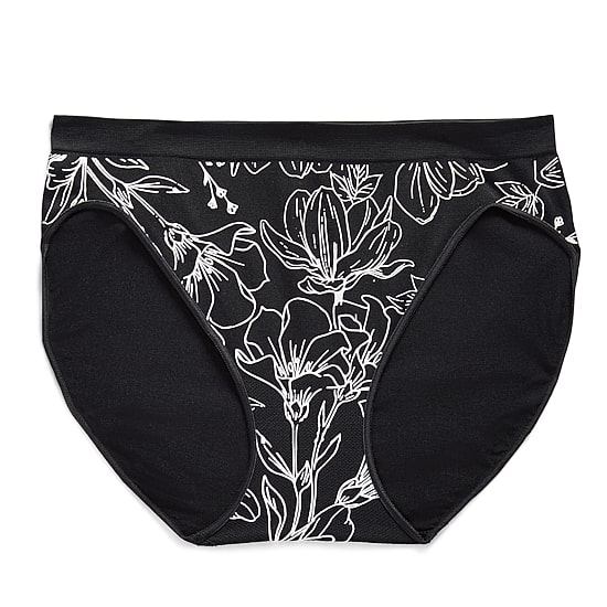 Ambrielle Womens Seamless High Cut Panty