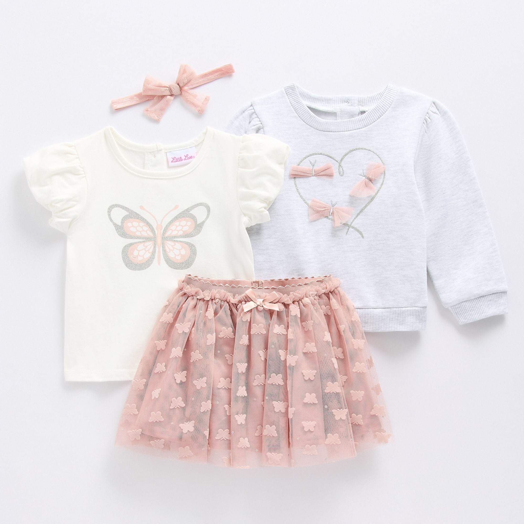 Little Lass Baby Girls Skirt Set