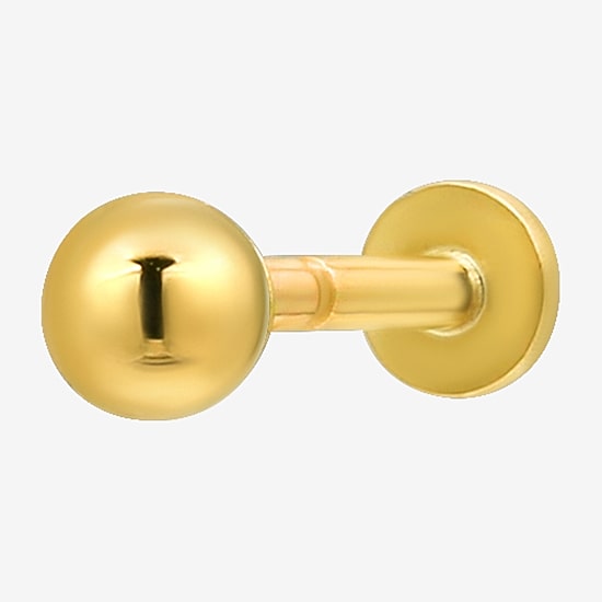 Gold Addiction Womens 10K Gold 7mm Ball Single Earring