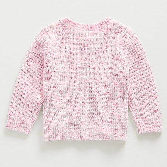 Okie Dokie Baby Girls Crew Neck Long Sleeve Button Cardigan