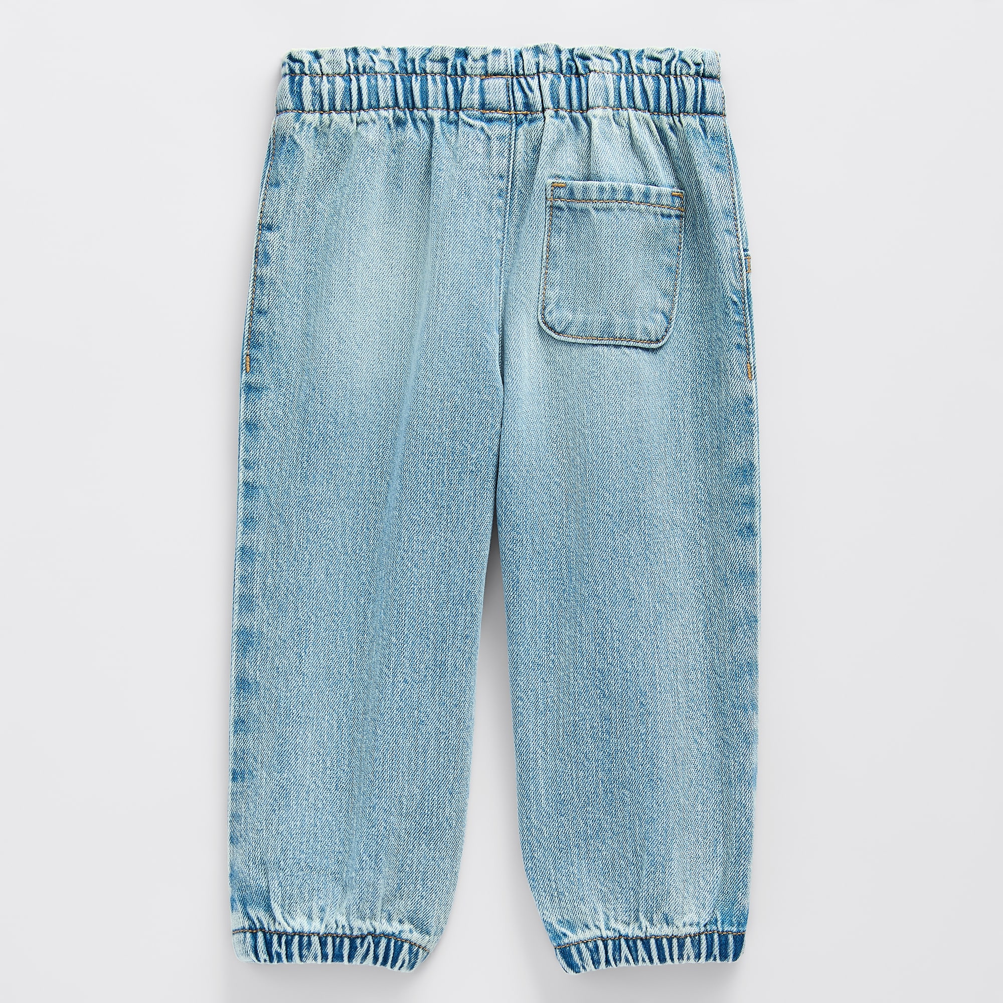 Okie Dokie Baby Girls Adjustable Waist Jogger Denim Jean