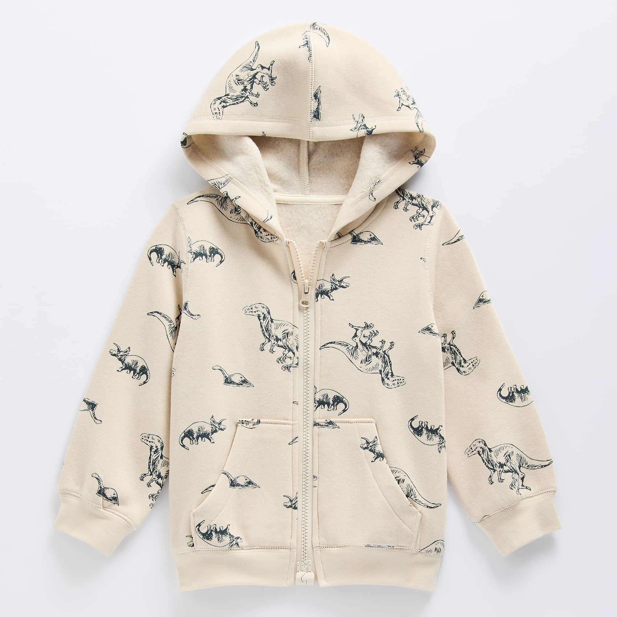 Okie Dokie Toddler Boys Fleece Adaptive Easy-on + Easy-off Hidden Access Opening Jacket