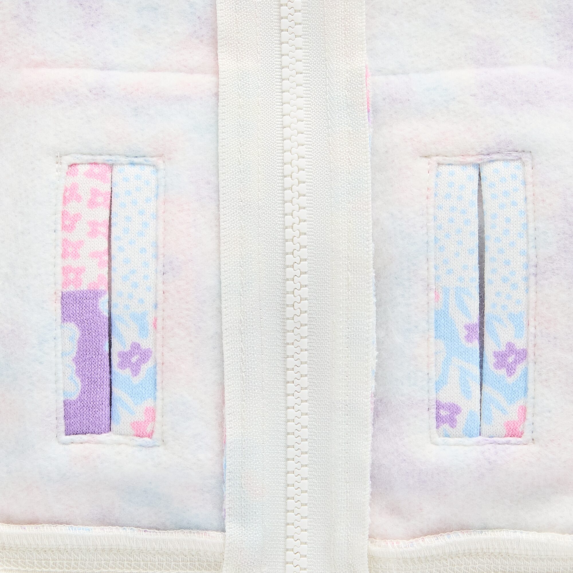 Okie Dokie Toddler Girls Fleece Adaptive Easy-on + Easy-off Hidden Access Opening Jacket