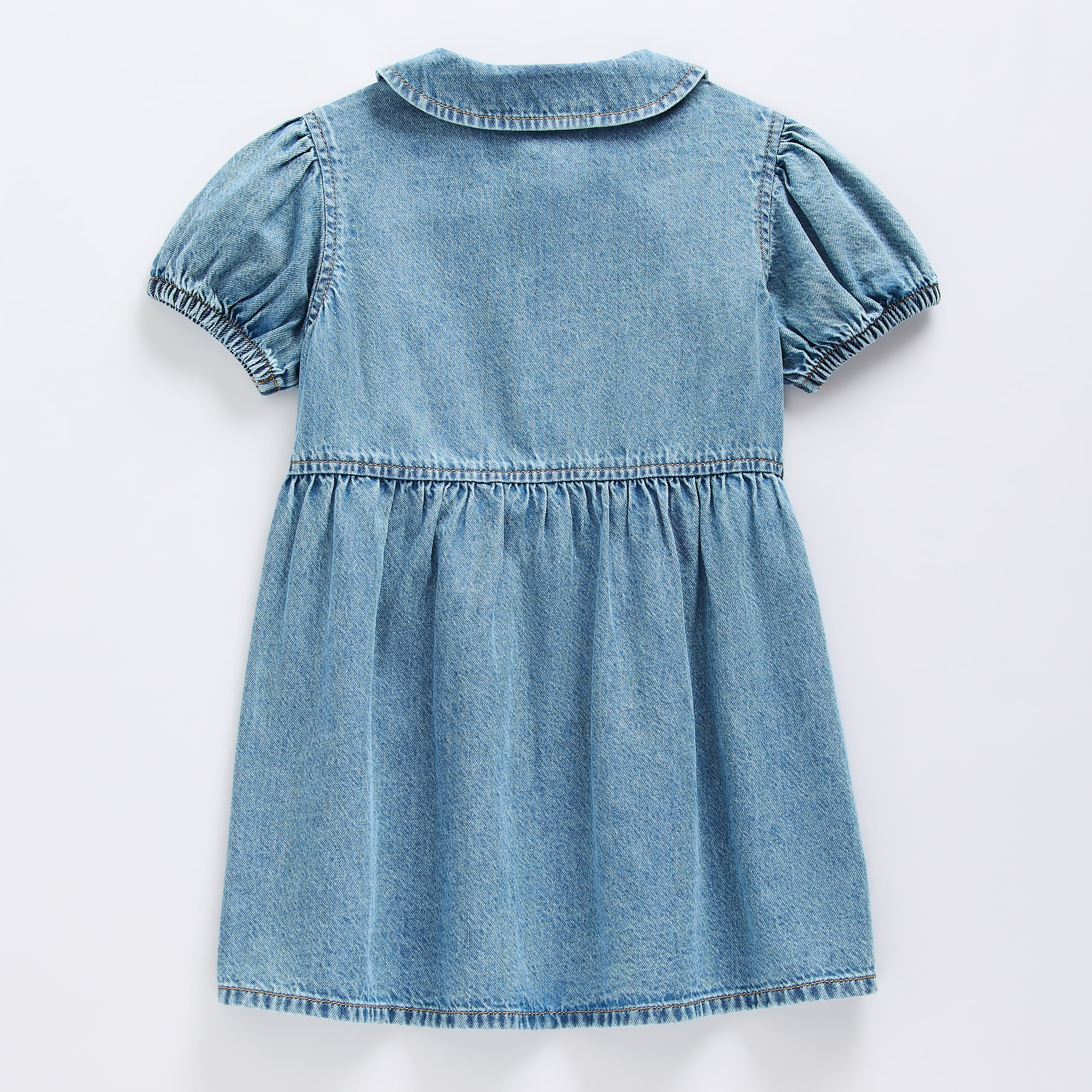 Okie Dokie Toddler & Little Girls Short Sleeve Cuffed A-Line Dress