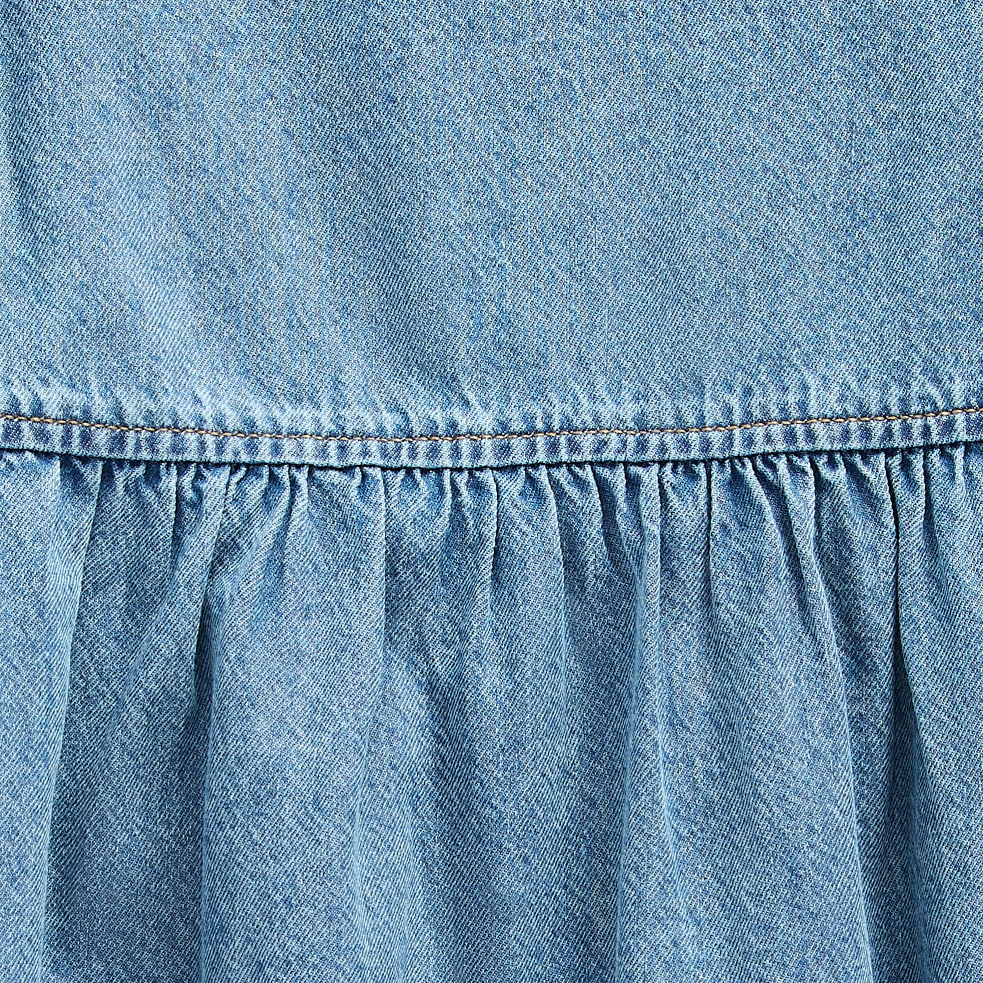 Okie Dokie Toddler & Little Girls Short Sleeve Cuffed A-Line Dress