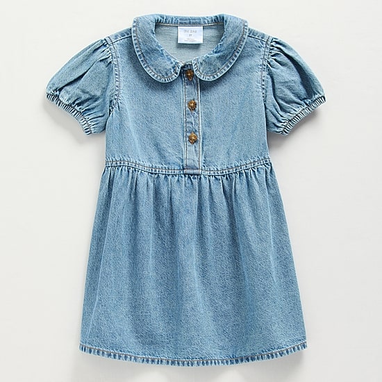 jcp denim dress Okie Dokie Toddler & Little Girls Puffed Short Sleeve A-Line | Blue | 5t Denim overall Style:75-002 taylor62125 Black Off Shoulder Knit Care instructions recommend not