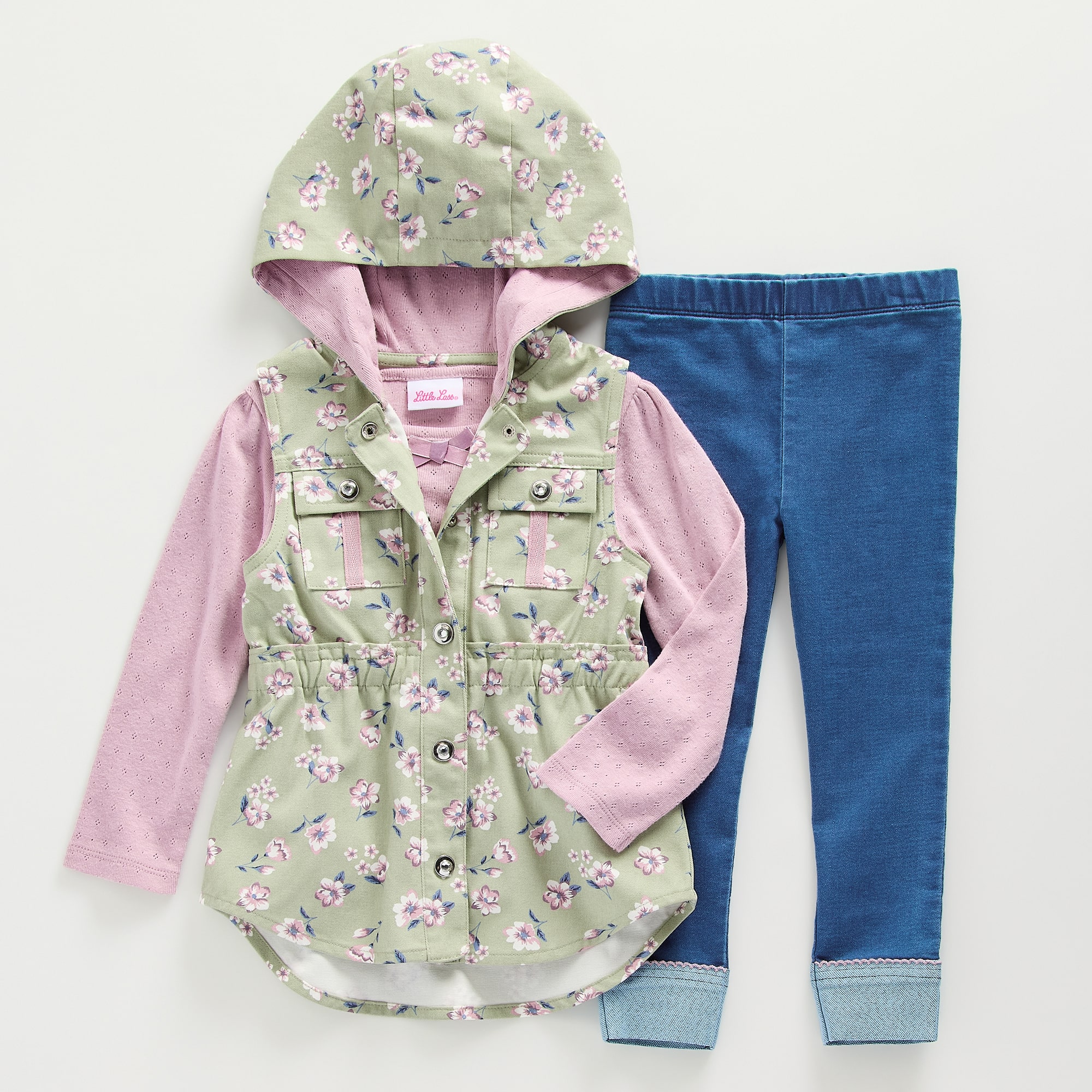 Little Lass Toddler Girls 3-pc. Pant Set