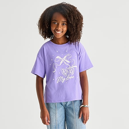 adidas Big Kid Girls Crew Neck Short Sleeve Jersey, Color: Crystal