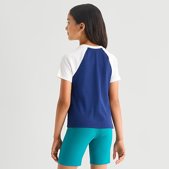 Thereabouts Little & Big Kid Girls Crew Neck Short Sleeve T-Shirt