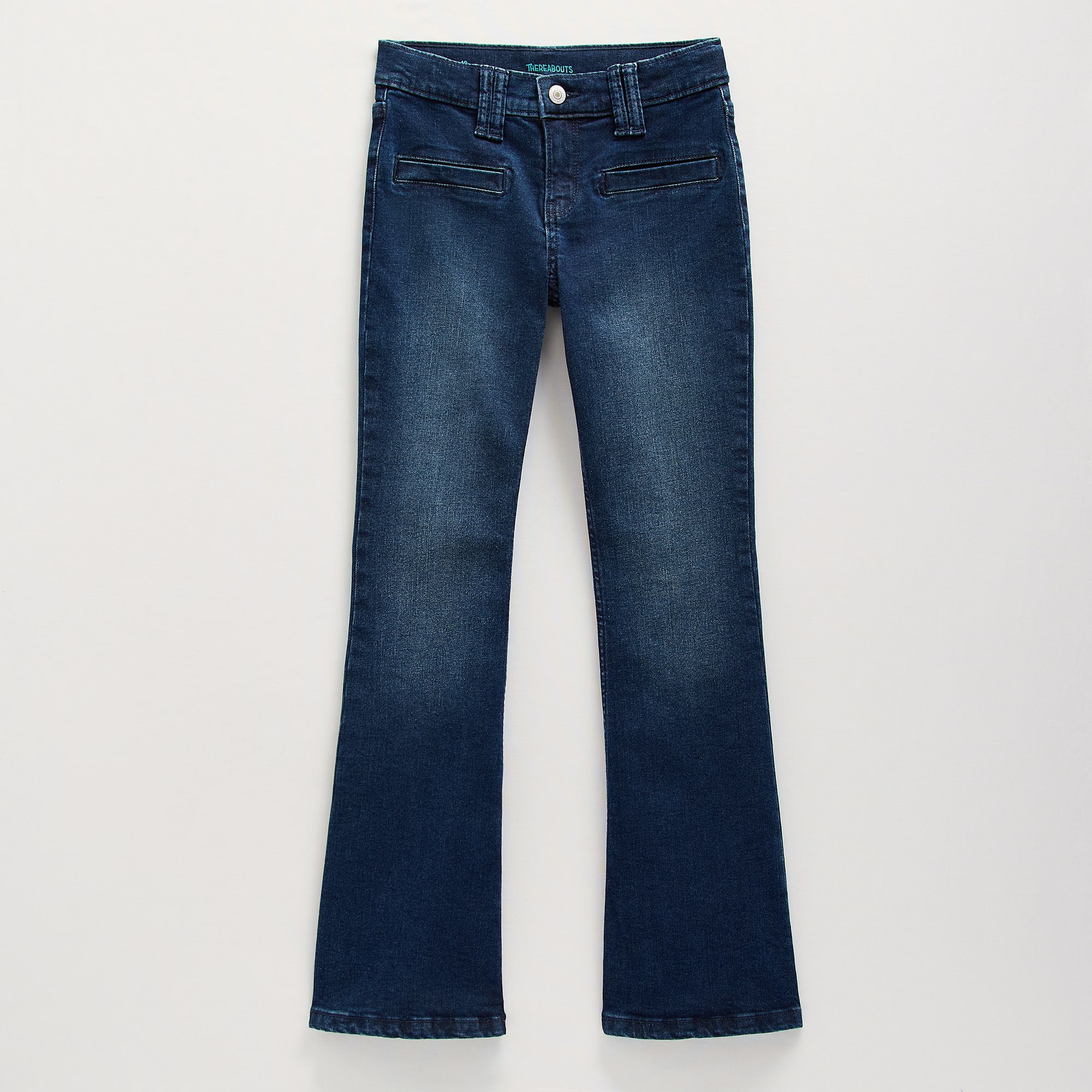 Thereabouts Little & Big Kid Girls Adjustable Waist Low Rise Flare Leg Jean