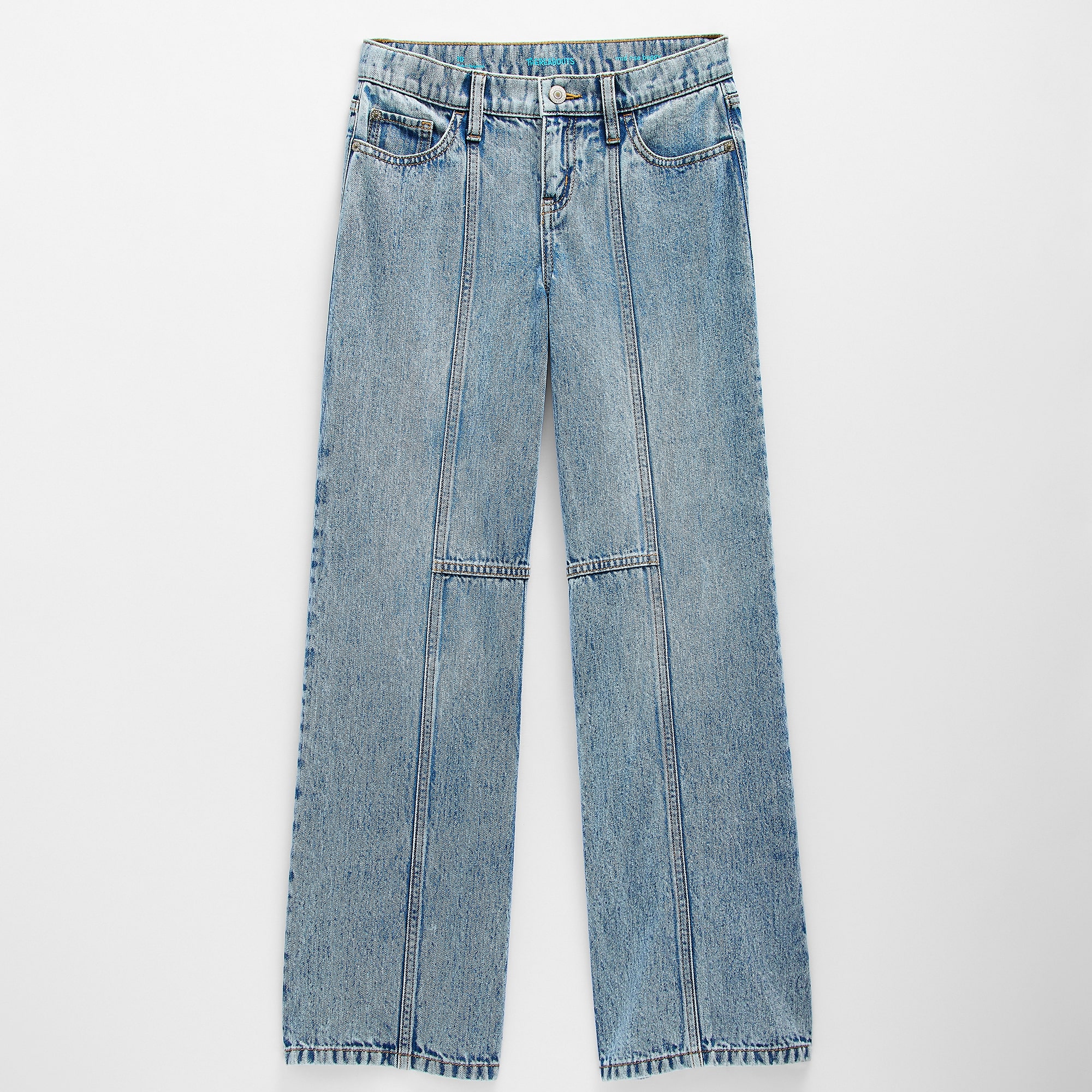 Thereabouts Little & Big Kid Girls Adjustable Waist High Rise Wide Leg Jean