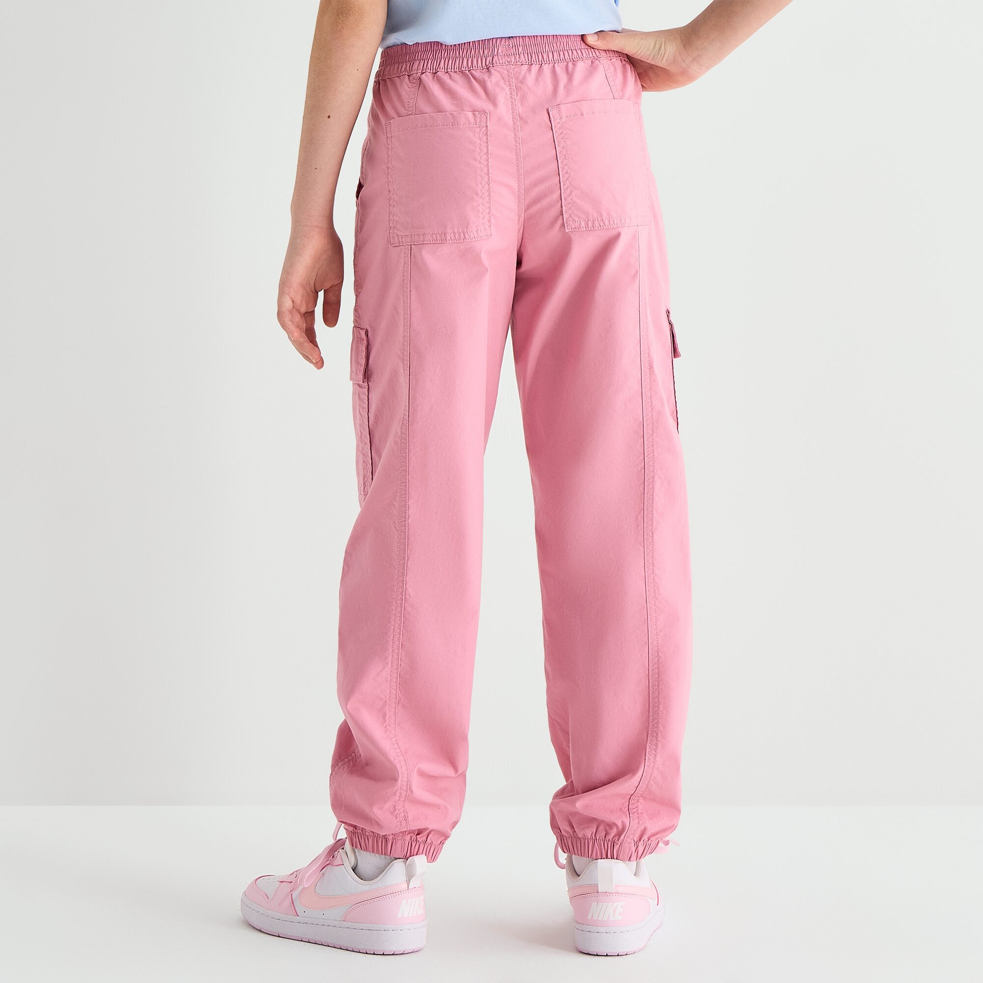 Thereabouts Girls Mid Rise Cuffed Cargo Pant