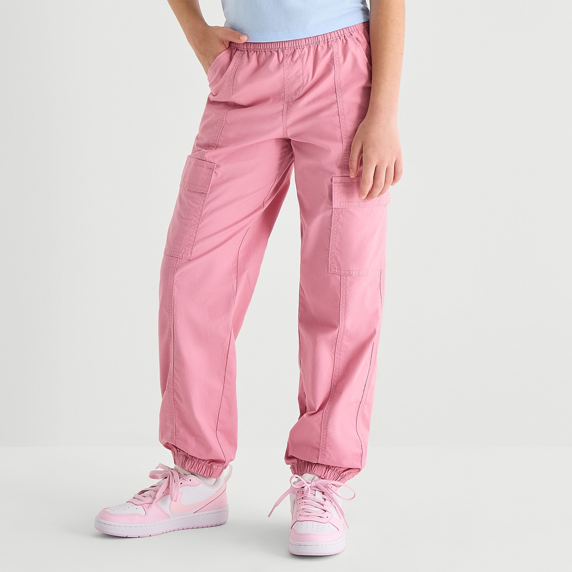 Thereabouts Girls Mid Rise Cuffed Cargo Pant