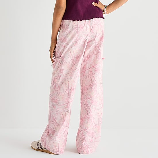 Thereabouts Little & Big Kid Girls Mid Rise Straight Cargo Pant