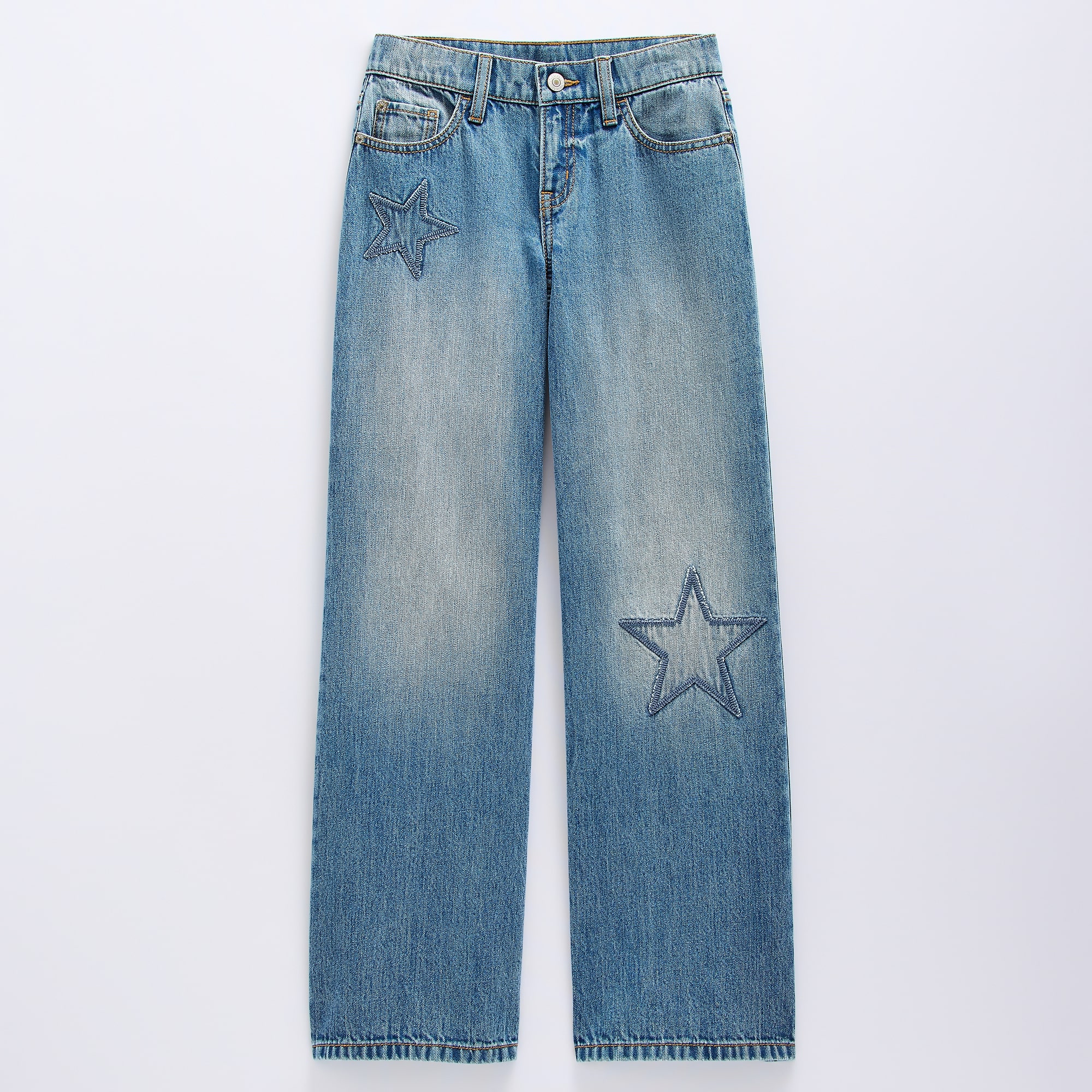 Thereabouts Little & Big Kid Girls Adjustable Waist Low Rise Baggy Fit Jean