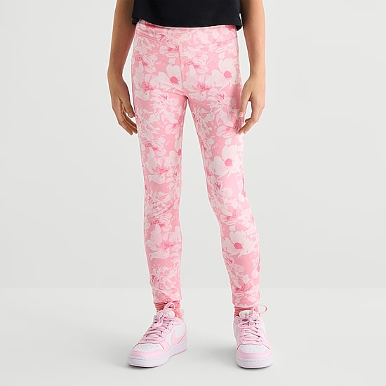 Xersion Little & Big Kid Girls Quick Dry 24" Active Skinny Full Length Leggings