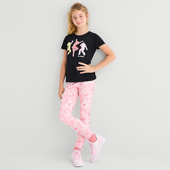 Xersion Little & Big Kid Girls Quick Dry 24" Active Skinny Full Length Leggings
