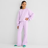 Xersion Scuba Little & Big Kid Girls Mid Rise Straight Regular Fit Pull-On Pant