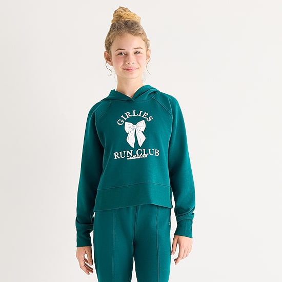 Xersion Little & Big Kid Girls Long Sleeve Active Hoodie