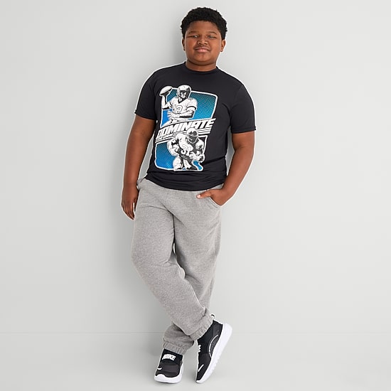 Xersion Little & Big Kid Boys Mid Rise Regular Fit Fleece Jogger Pant