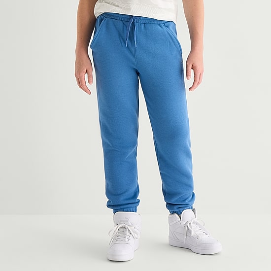 Xersion Little & Big Kid Boys Cinched Mid Rise Regular Fit Fleece Jogger Pant