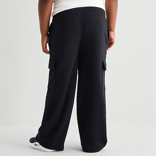 Xersion Little & Big Kid Boys Mid Rise Wide Leg Active Fleece Cargo Pant