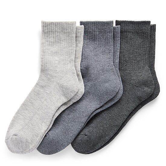 Arizona Mens 3 Pair Crew Socks