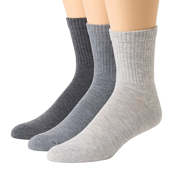 Arizona Mens 3 Pair Crew Socks
