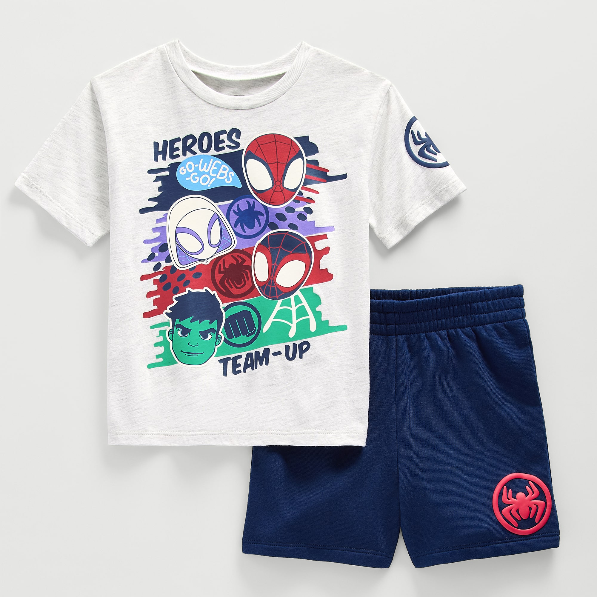 Toddler Boys Marvel Spiderman 2-pc. Short Set