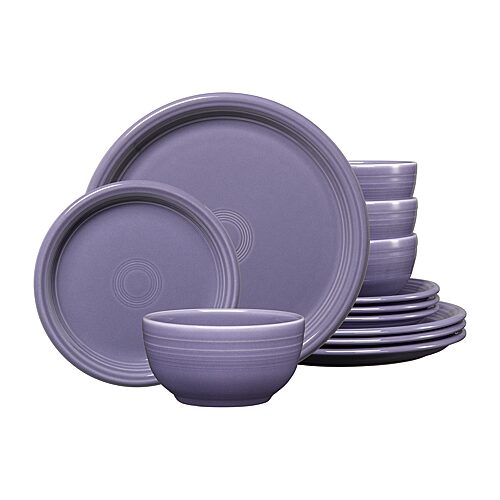 Fiesta Bistro Coupe 12-pc. Dinnerware Set In Purple