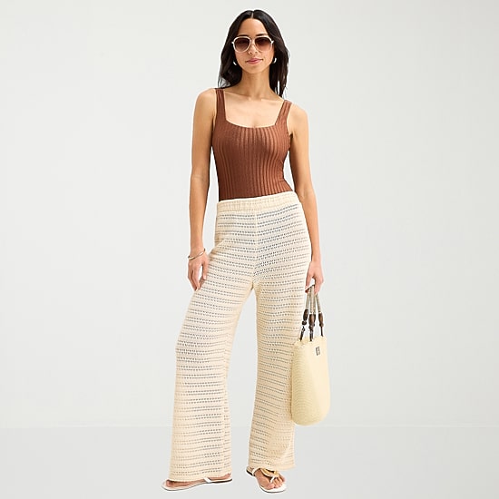 Mynah Womens Striped Swim Pants