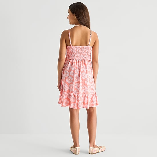 Thereabouts Little & Big Kid Girls Spaghetti Straps Sleeveless A-Line Dress