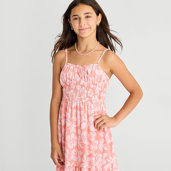 Thereabouts Little & Big Kid Girls Spaghetti Straps Sleeveless A-Line Dress