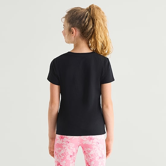 Xersion Little & Big Kid Girls Crew Neck Short Sleeve Regular Fit Graphic T-Shirt