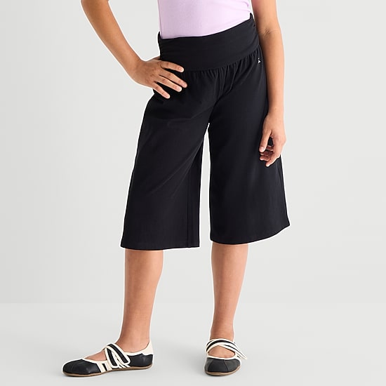Xersion Little & Big Kid Girls Mid Rise Wide Leg Regular Fit Pull-On Pant