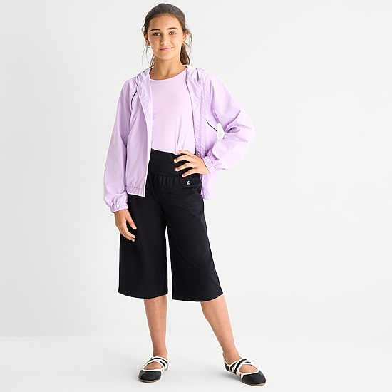 Xersion Little & Big Kid Girls Mid Rise Wide Leg Regular Fit Pull-On Pant