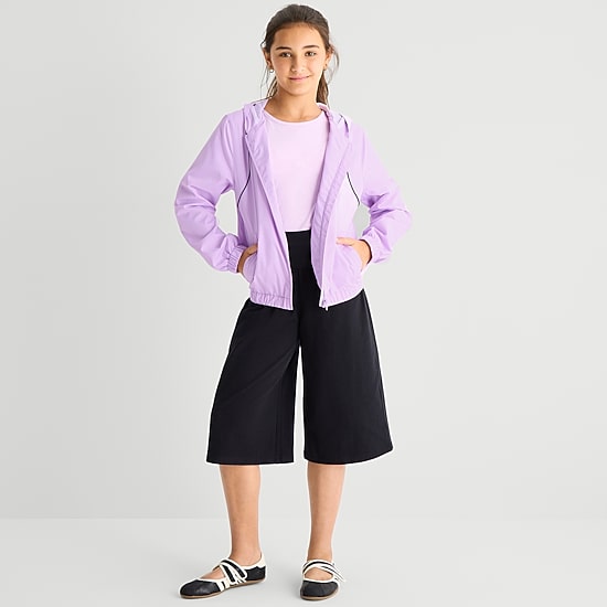 Xersion Little & Big Kid Girls Lightweight Windbreaker