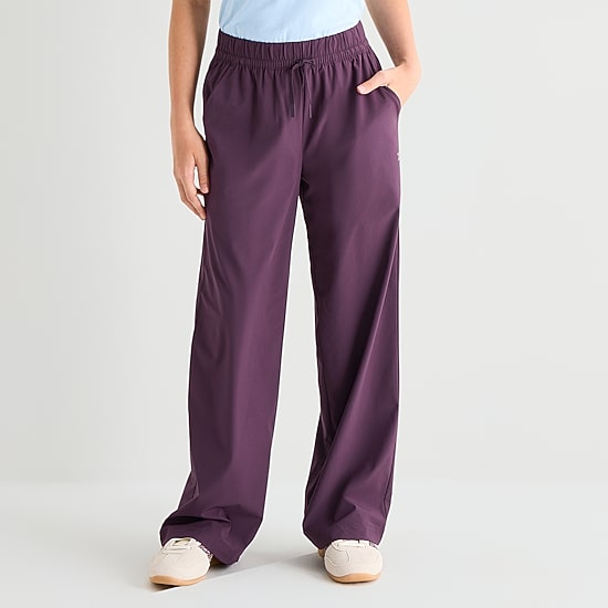 Xersion Little & Big Kid Girls Mid Rise Wide Leg Regular Fit Pull-On Pant