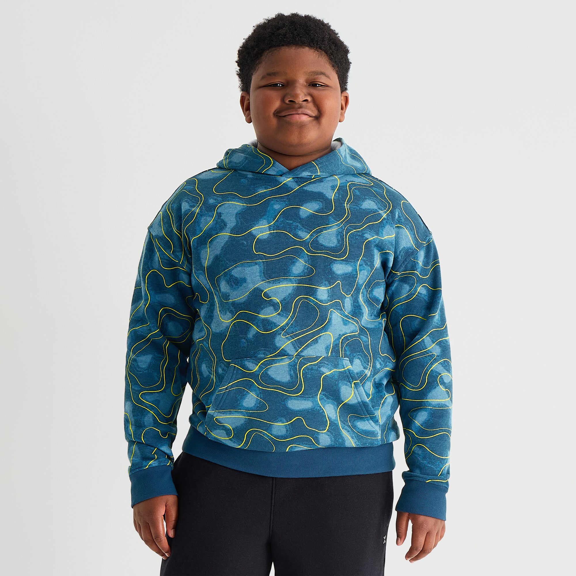 Xersion Little & Big Kid Boys Long Sleeve Fleece Active Hoodie