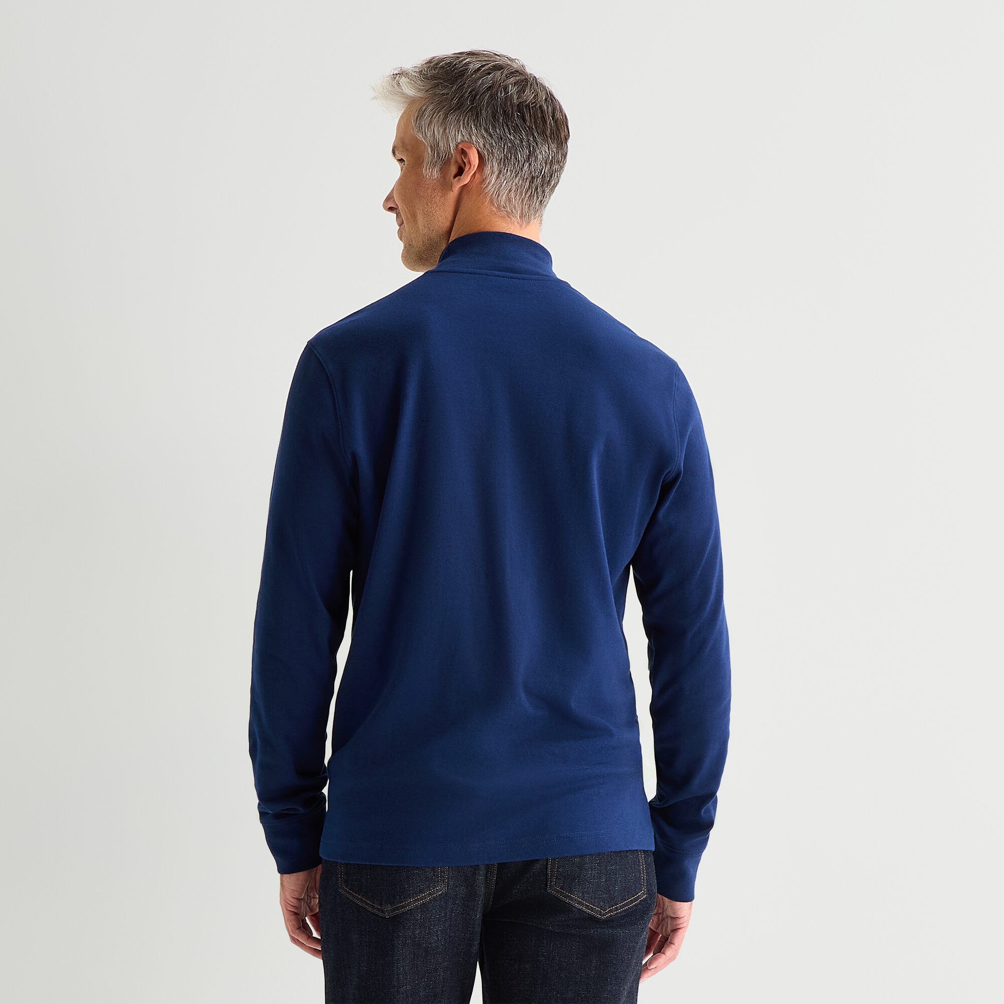 St. John's Bay Interlock Mens Long Sleeve Mock Neck Top