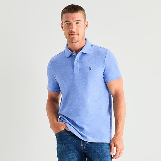 U.S. Polo Assn. Ultimate Pique Stretch Mens Classic Fit Short Sleeve Polo Shirt