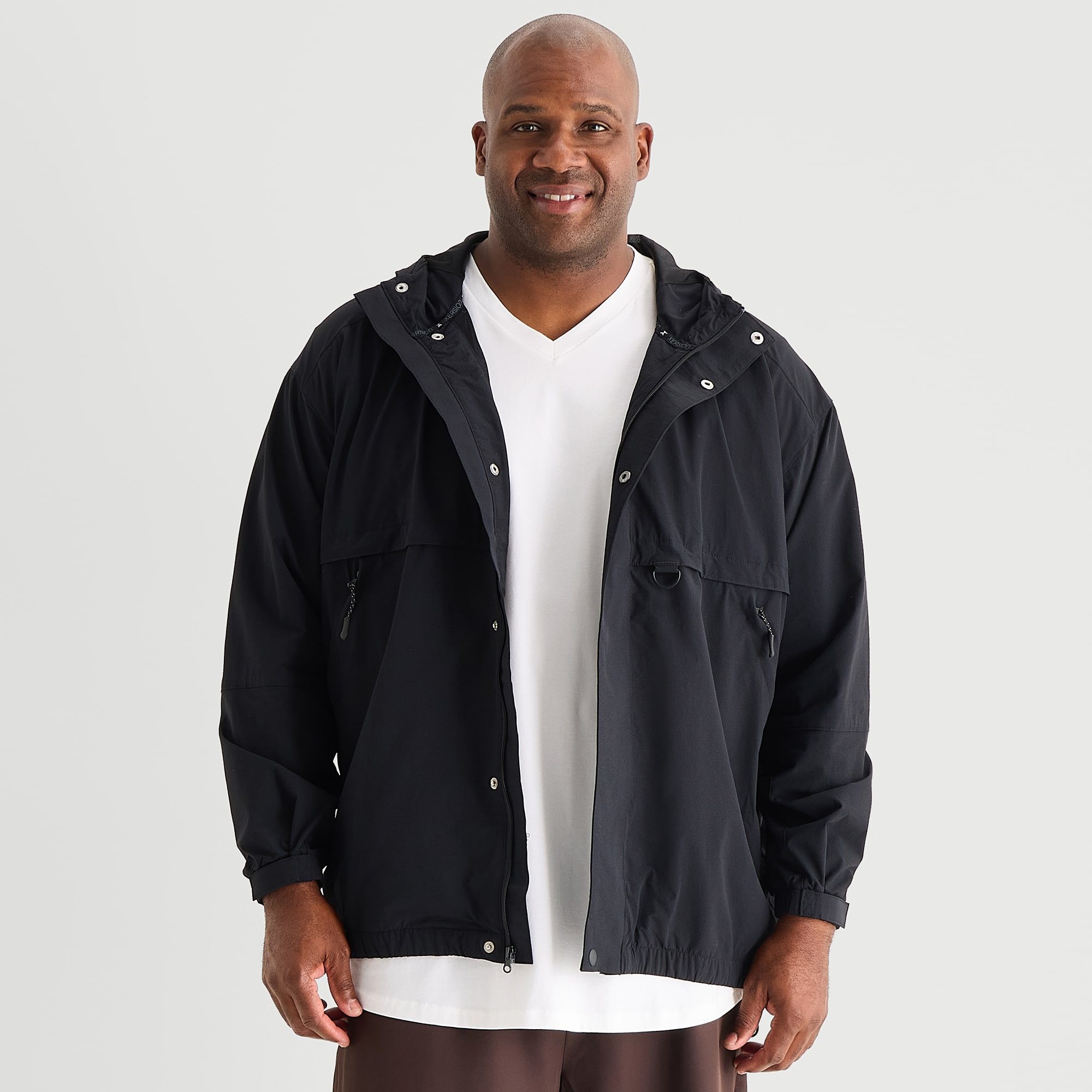 Xersion Mens Big and Tall Lightweight Windbreaker