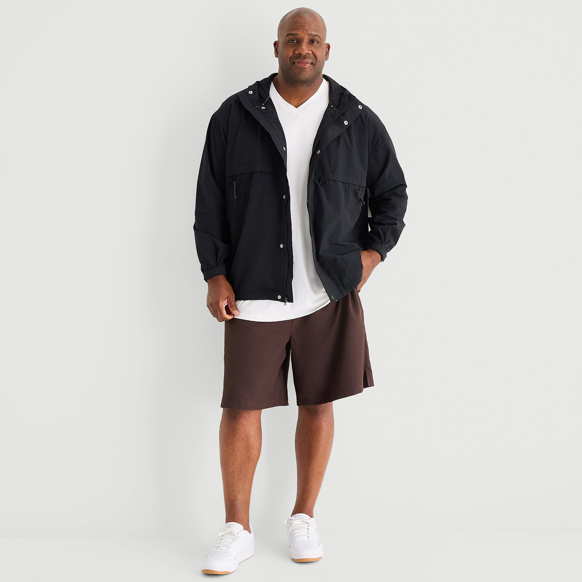 Xersion Mens Big and Tall Lightweight Windbreaker
